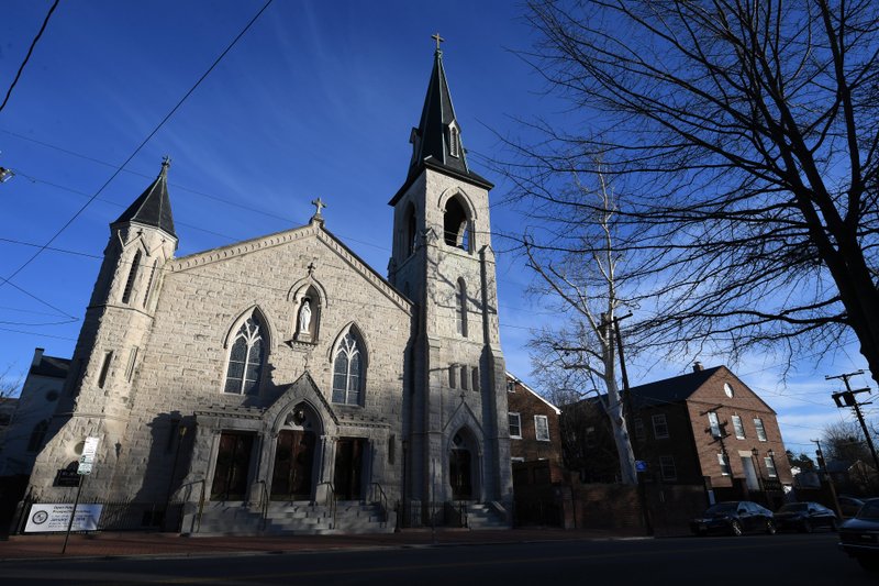 St. Mary Catholic Church in Alexandria, Virginia. MUST CREDIT: Washington Post photo by Matt McClain.