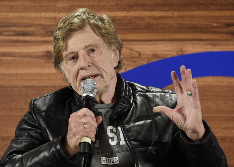 Sundance Institute founder Robert Redford speaks during the opening day press conference at the 2018 Sundance Film Festival on Thursday, Jan. 18, 2018, in Park City, Utah. (Photo by Chris Pizzello/Invision/AP)