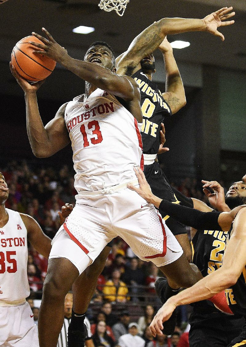 Houston forward Nura Zanna (13) scored four points while coming off the bench in Houston’s 73-59 victory over No. 7 Wichita State on Saturday.