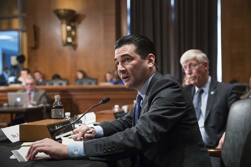 Scott Gottlieb, U.S. Food and Drug Administration commissioner, appears at a Senate committee hearing in October. Gottlieb has said new approaches to smoking cessation eventually could prevent 8 million smoking-related deaths.