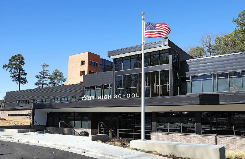 The remodeled and expanded Larson Hall on the campus of the University of Arkansas at Little Rock is now an eStem Public Charter High School.