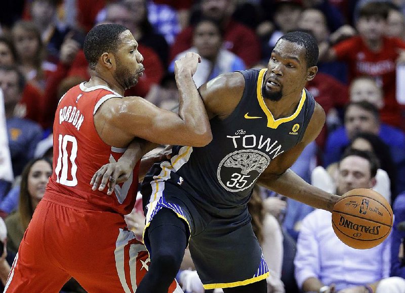 Kevin Durant (right) of the Golden State Warriors said he was targeted by NBA referee James Williams when he was ejected Tuesday night. “I’m sure when I see James again, I’m sure he’ll still be in his feelings,” Durant said.  