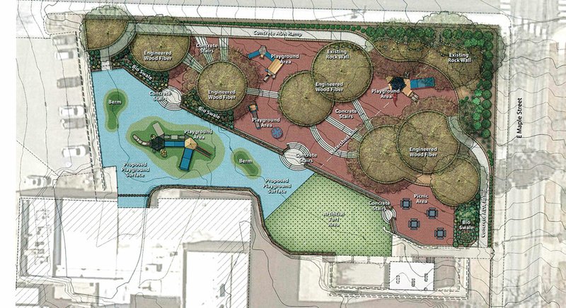 Submitted image The board will be asked during the February meeting to approve the estimated $574,118 redesign of the playground at Washington Elementary School at 425 Highland Ave.