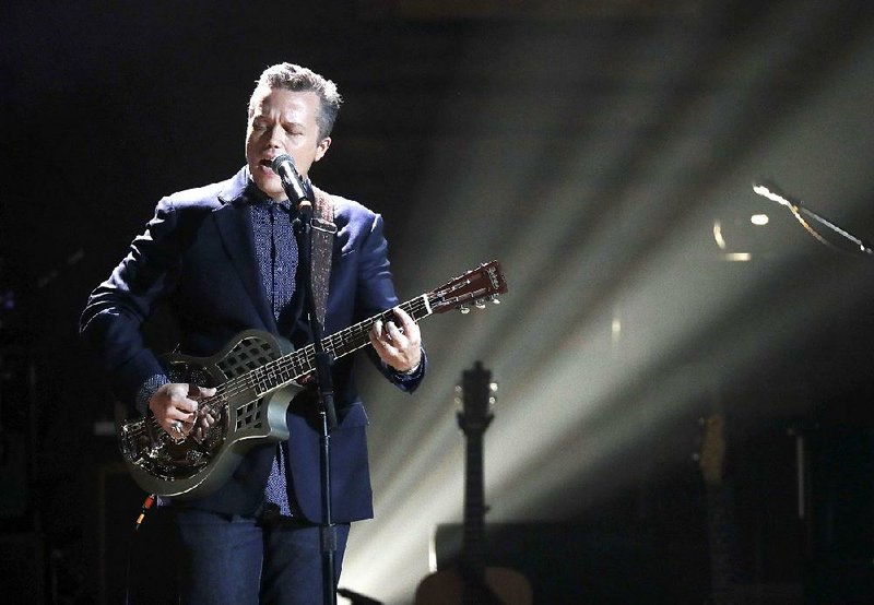 Jason Isbell performs during the Americana Honors and Awards show Wednesday, Sept. 13, 2017, in Nashville, Tenn. (AP Photo/Mark Zaleski)