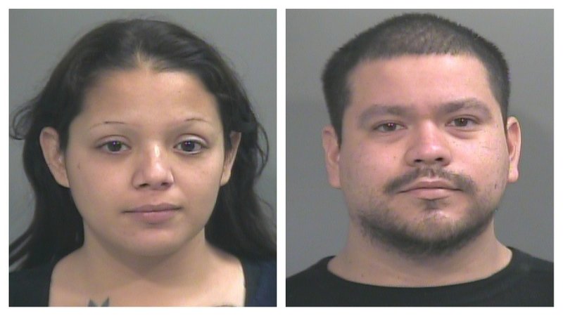 From left, Melissa Miranda and Josue Tovias