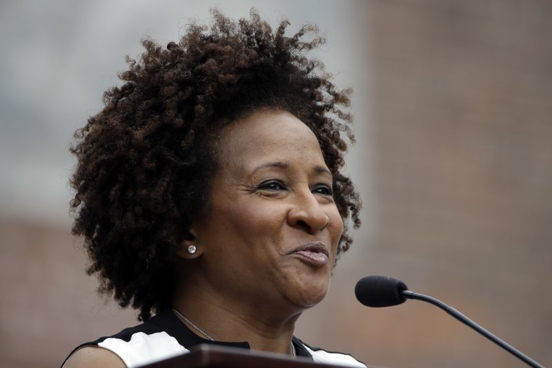 In this July 4, 2015 file photo, Wanda Sykes speaks during the National LGBT 50th Anniversary Ceremony in front of Independence Hall in Philadelphia. Sykes, Gabourey Sidibe and Danny Glover will be among the readers for an audio edition of speeches and essays by the Rev. Martin Luther King Jr. “The Radical King” is a collection of 23 works by King that go beyond civil rights and emphasize his belief in the redistribution of wealth. The audio and print editions are scheduled for April 3, 2018, the eve of the 50th anniversary of King’s assassination. 