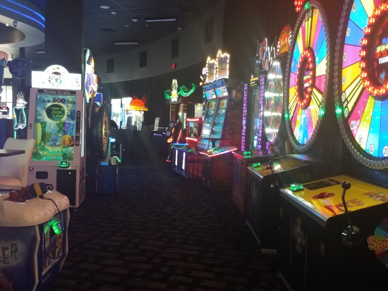 Dave and Buster's game midway.