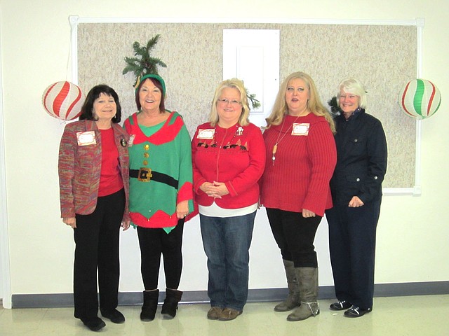 Photo submitted Recently elected officers for 2018 are Kay Blood -- treasurer (left), Lynda Goldsborough -- vice president, Becky Tomlinson -- secretary, Betty Blakeley -- vice president programs, and Marge Macedo -- president.