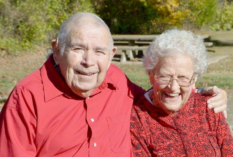 SUBMITTED PHOTO Billy Dee Osborn of Lincoln will celebrate this 90th birthday on Feb. 11 at First Baptist Church in Lincoln. As a 6-week-old baby, he survived the April 4, 1928, tornado that hit Lincoln. He and his wife, Evonne, have been married 67 years.