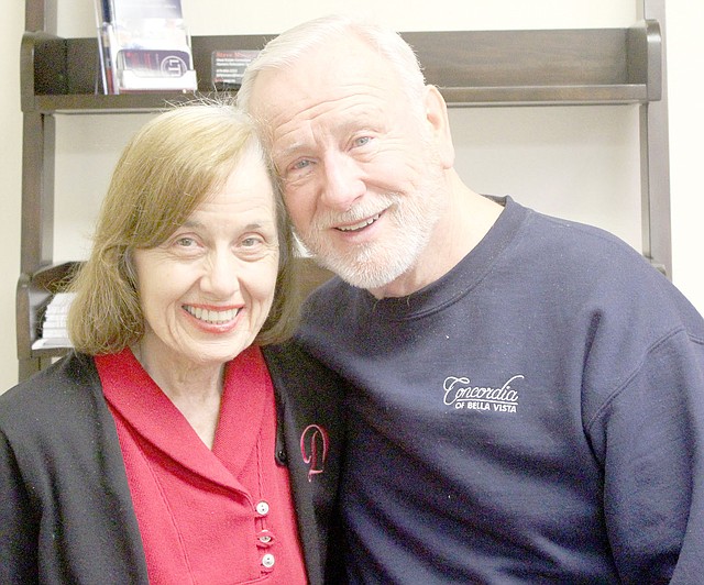 Keith Bryant/The Weekly Vista Donna Sue Carr, left, and John Carr now live together in an apartment at Concordia Retirement Center.