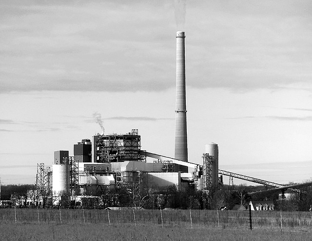 Westside Eagle Observer/RANDY MOLL Flint Creek Power Plant is a landmark in the Gentry area. It is here pictured on a cold January day.
