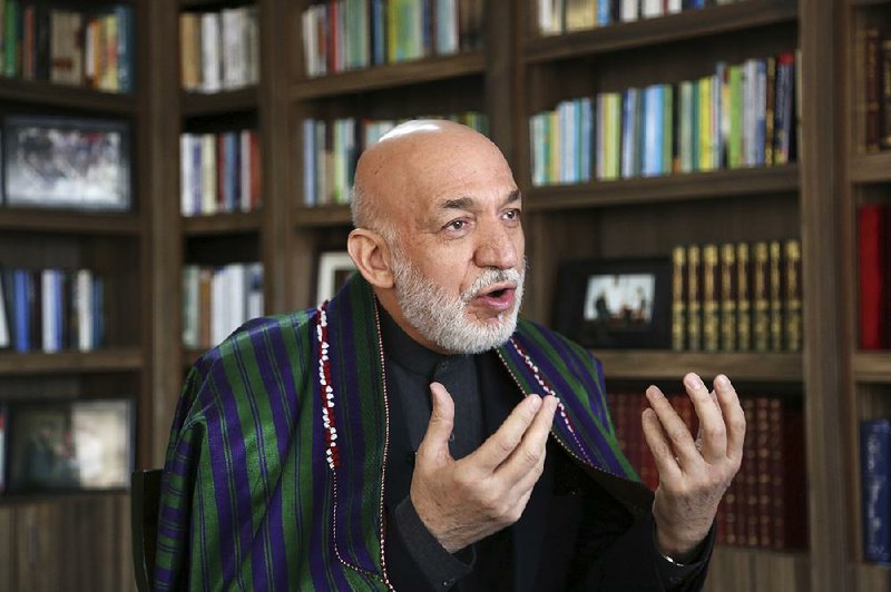 Former Afghan President Hamid Karzai said Wednesday in Kabul that rather than fighting extremism, U.S. forces are in Afghanistan “to keep us divided and weak so they can carry on their objectives in this region.” 