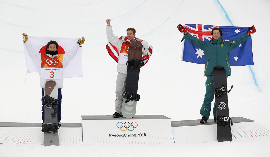 Shaun White (USA), gold medal winner, competing in the Men's