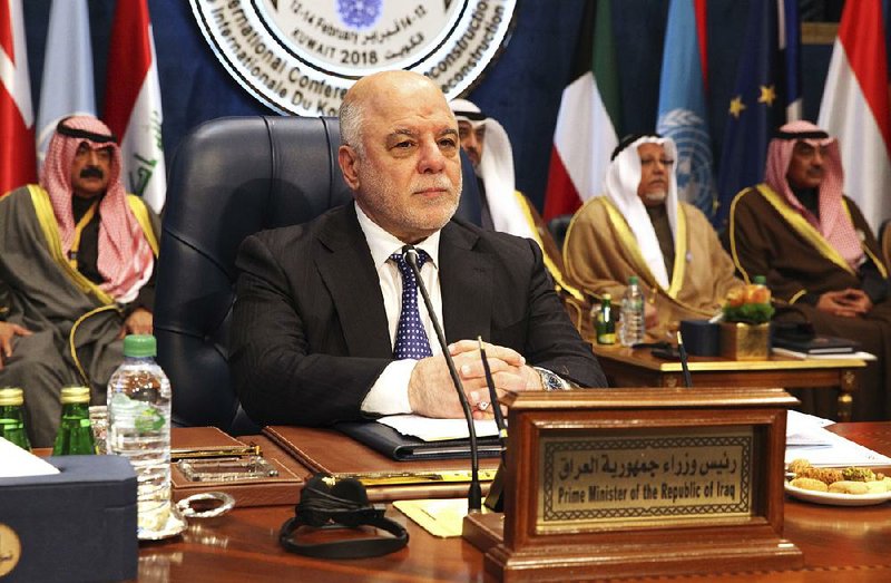 At a Kuwait international donors meeting Wednesday to raise funds to rebuild Iraq, Iraqi Prime Minister Haider al-Abadi acknowledged corruption in his nation and vowed to never stop fighting it.  