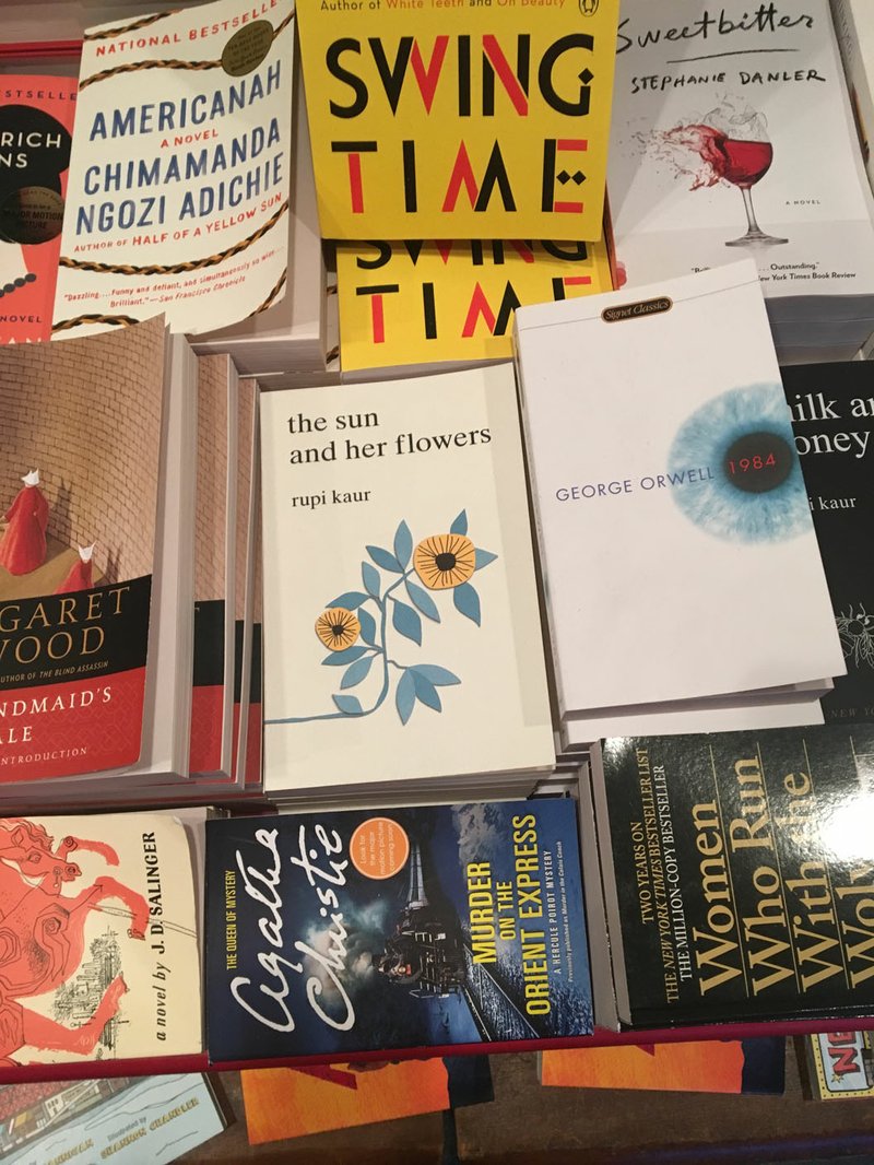 Courtesy photo The Sun and Her Flowers by Rupi Kaur awaits a reader at a Christmas market in New York City.