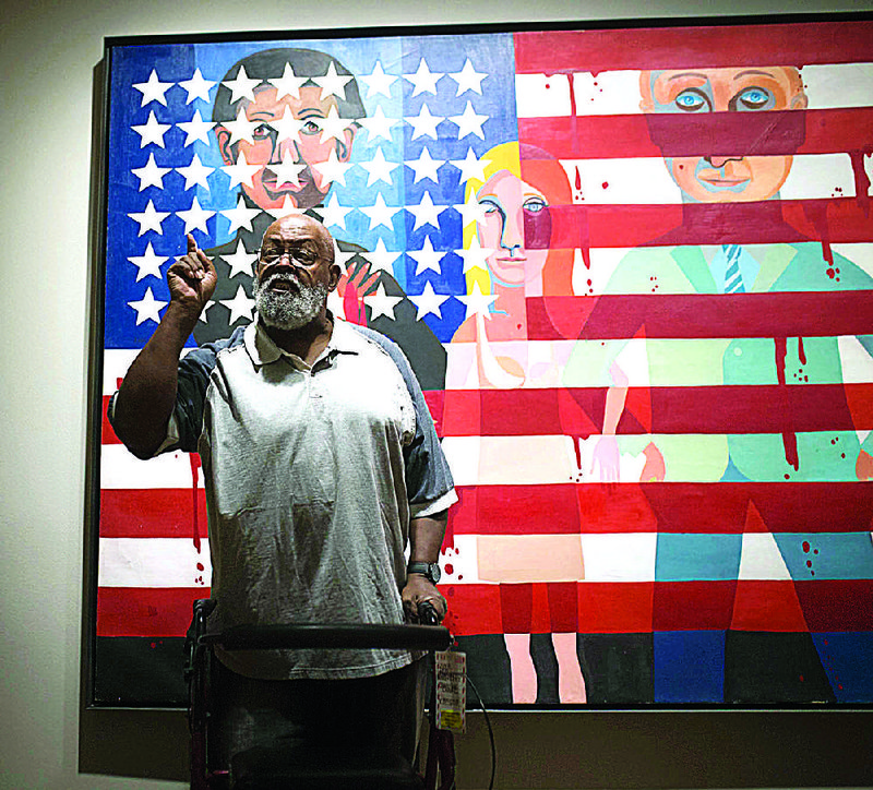 Artist Dana C. Chandler Jr. talks about art and black culture during the opening of “Soul of a Nation: Art in the Age of Black Power 1963-1983” at Crystal Bridges Museum of American Art. The exhibition continues through April 23.