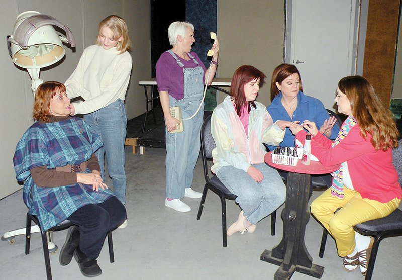 The Conway Community Arts Association will present Steel Magnolias on Friday though March 4 at The Lantern Theatre. Cast members include Wendy Miers, from left, as Clairee, Danielle Carney as Annelle, Lisa Ray as Ouiser, Darby Burdine as Shelby, Wendy Shirar as M’Lynn and Kelly Webber as Truvy.