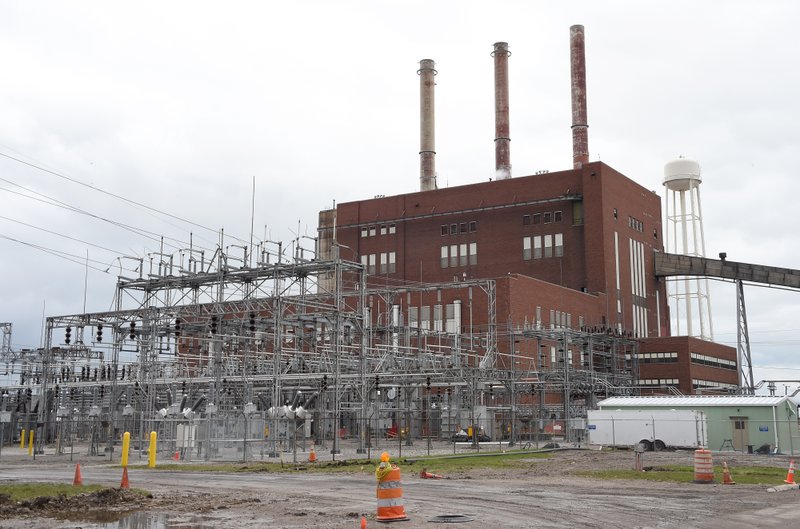 This April 7, 2016, file photo, shows the exterior of Consumers Energy's J.R. Whiting Generating Plant in Luna Pier, Mich. Tom Hawley/The Monroe News via AP, File