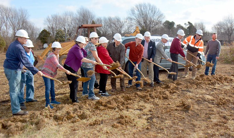 Amy Thomas/Herald-Leader There was a groundbreaking where four homes that will serve as transitional housing for the homeless will be built at East Kenwood Missionary Baptist Church on Thursday.