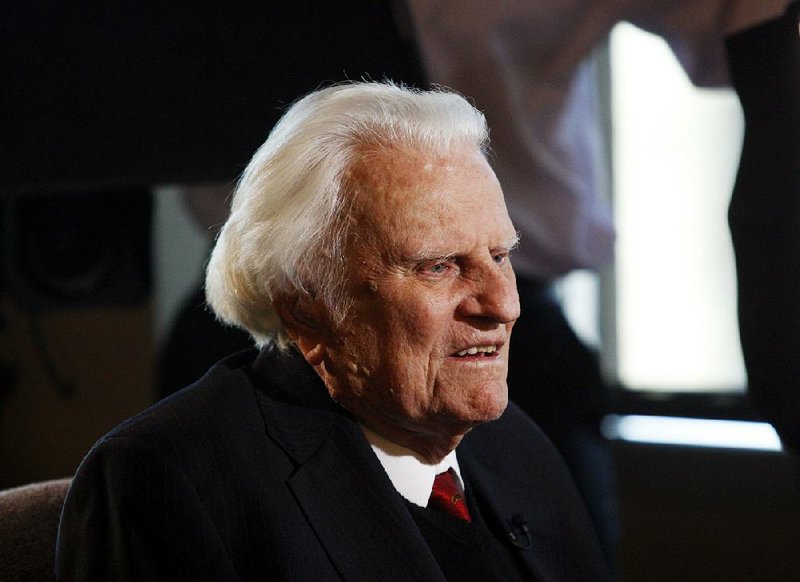 The Rev. Billy Graham speaks during an interview in 2010 at the Billy Graham Evangelistic Association headquarters in Charlotte, N.C. 