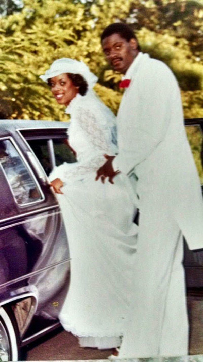 VeLois Harris and Bennie Bowers were married on June 27, 1981. “We renewed our vows on our 25th year anniversary,” VeLois says. “We !ew in the pastor and his wife who married us. He said we were his first couple that he married and he said at that time we were the only ones still married.”  