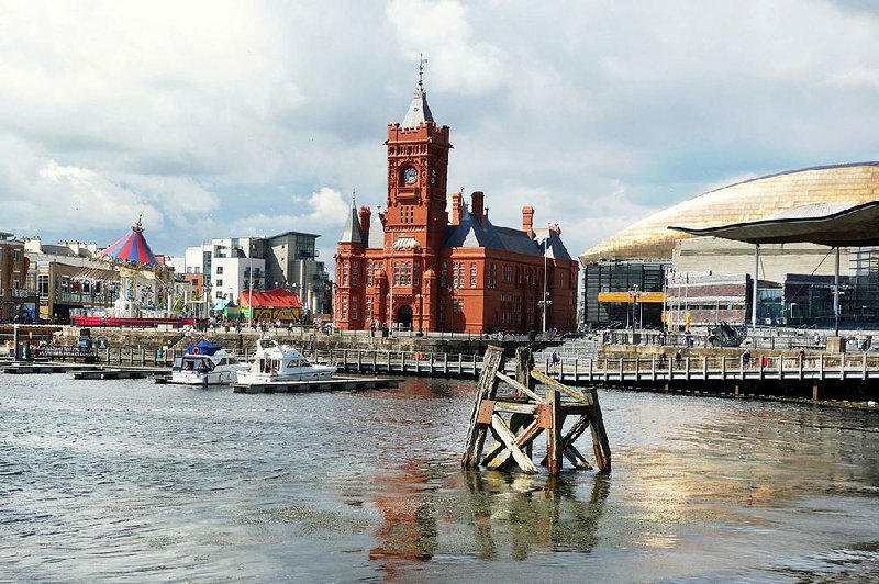 Sometimes called the “Welsh Big Ben,” the landmark Pierhead Building dominates the waterfront in Cardiff’s Docklands district. 