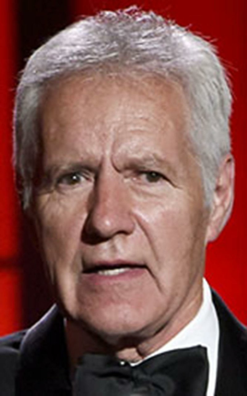  In this April 30, 2017 file photo, Alex Trebek speaks at the 44th annual Daytime Emmy Awards at the Pasadena Civic Center in Pasadena, Calif. 