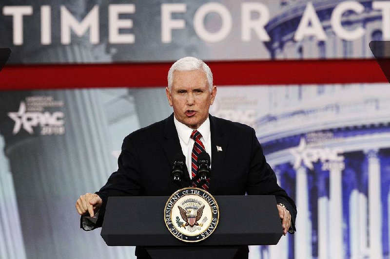 Vice President Mike Pence on Thursday told attendees at the Conservative Political Action Conference in Oxon Hill, Md., that President Donald Trump’s first year has been “a year of promises made and promises kept.” 
