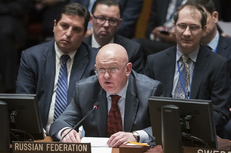 Russia’s U.N. Ambassador Vassily Nebenzia said Thursday during a Security Council meeting that a proposed humanitarian cease-fire in eastern Ghouta, Syria, is “simply unrealistic.” 