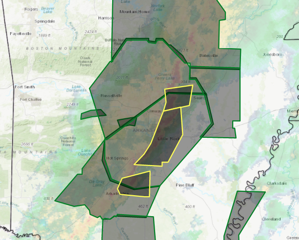 Expanded tornado watch area.