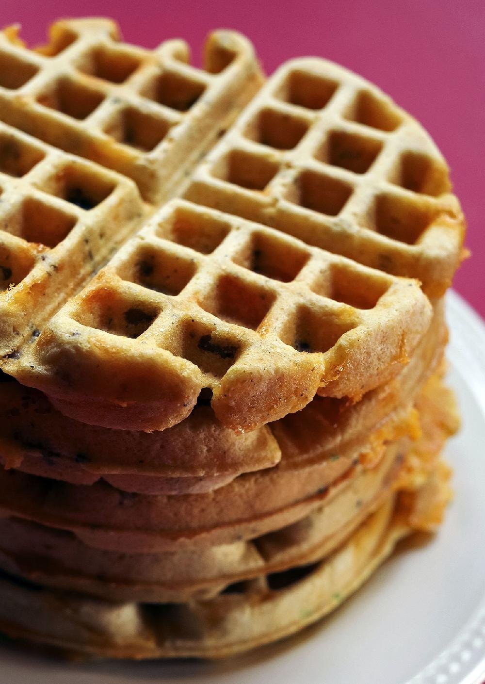 Wayward waffles Cornmeal and nontraditional additives set these bad