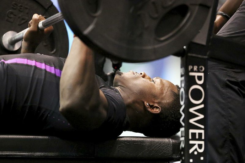 Penn State running back Saquon Barkley exceeded expectations with his performance on the bench press, 40-yard dash and vertical jump at the NFL Scouting Combine in Indianapolis.