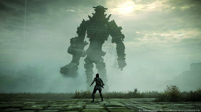 An image from the game Shadow of the Colossus