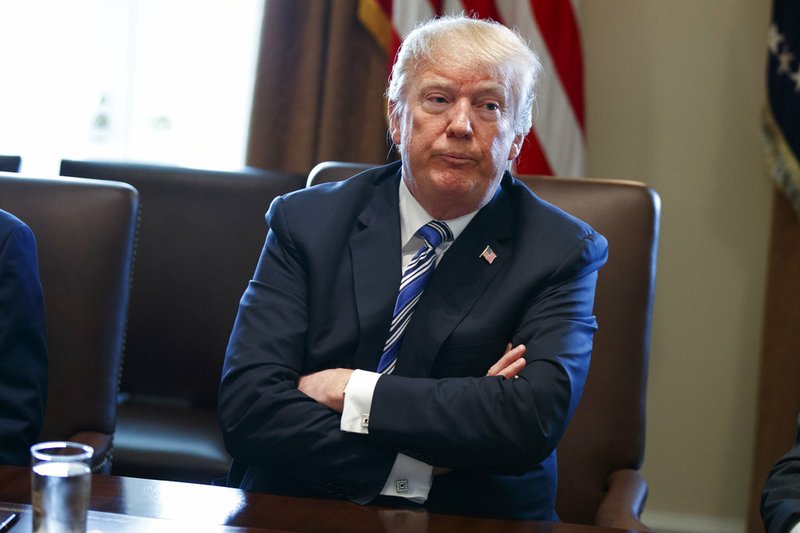 President Donald Trump speaks during a cabinet meeting at the White House, Thursday, March 8, 2018, in Washington. (AP Photo/Evan Vucci)