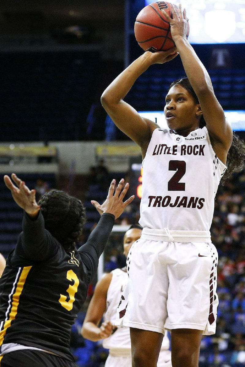 Monique Townson had 14 points, 7 rebounds and 4 assists to help lead UALR over Appalachian State at the Sun Belt Conference Tournament on Thursday. 