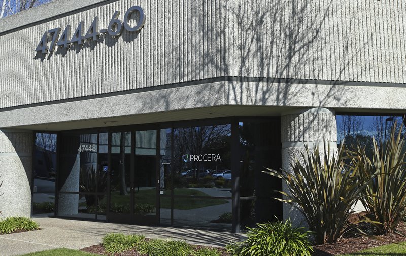 Procera offices are seen on Thursday, March 8, 2018, in Fremont, Calif. Researchers have found evidence that the company's hardware - now sold by Canadian firm Sandvine - is being used to hack internet users along Turkey's border with Syria. Forbes has reported that engineers at the firm were so troubled at the prospect of supplying surveillance hardware for use by a Turkish telecoms company that six of them quit in protest. (AP Photo/Ben Margot)