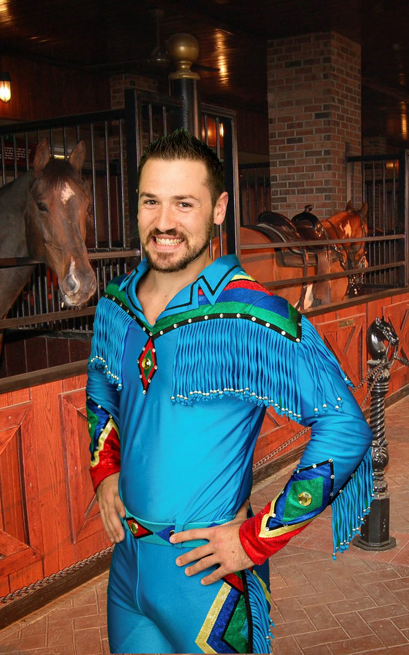 Courtesy Photo Travis Sullivan came to Dolly Parton's Stampede as a "ground tech" and has worked his way up to performer, starring in this season's new "Cowboy Joust."