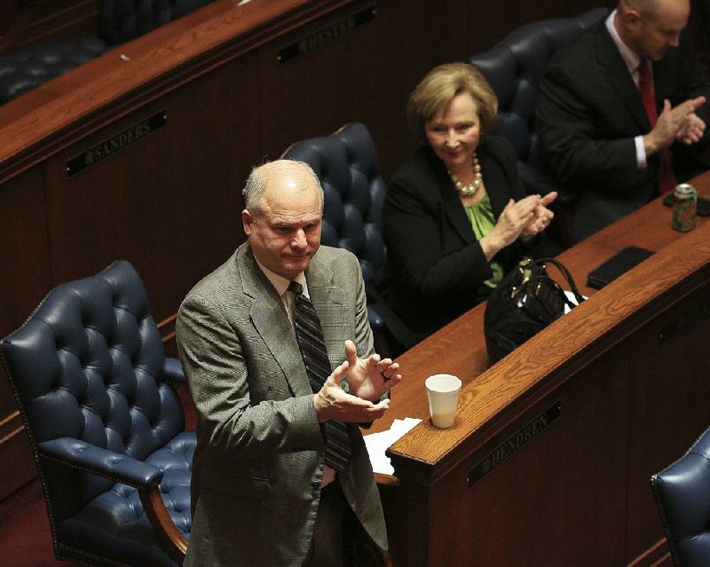 Sen. Jim Hendren (left), R-Sulphur Springs, is shown in this file photo.