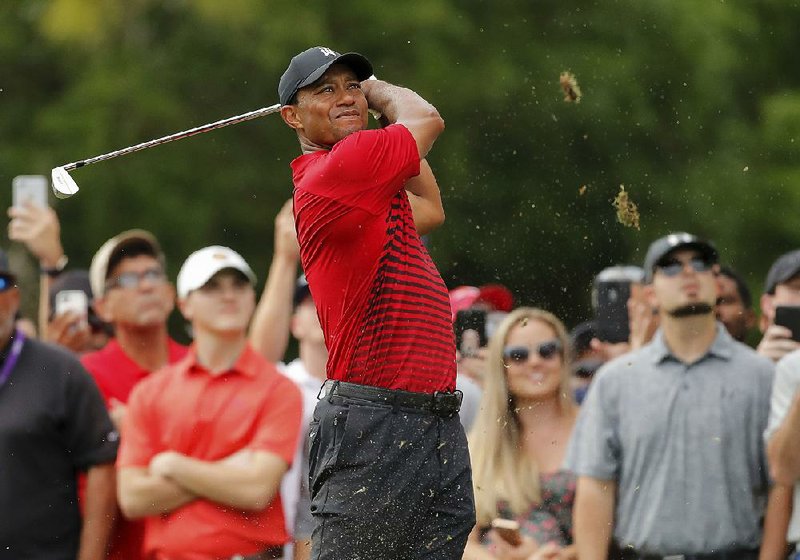 The PGA Tour had its largest television audience in five years with Tiger Woods one shot away from a chance to win Sunday at the Valspar Championship in Palm Harbour, Fla