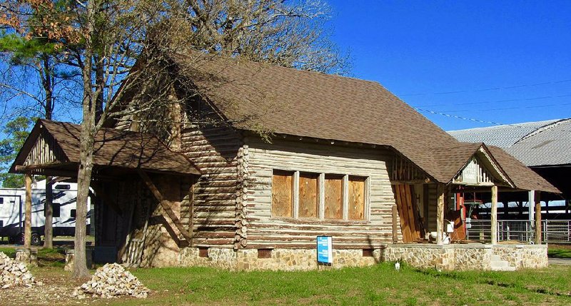 The Girl Scout Little House in Hope, built in 1938, is under restoration in the southwest Arkansas city’s Fair Park.
