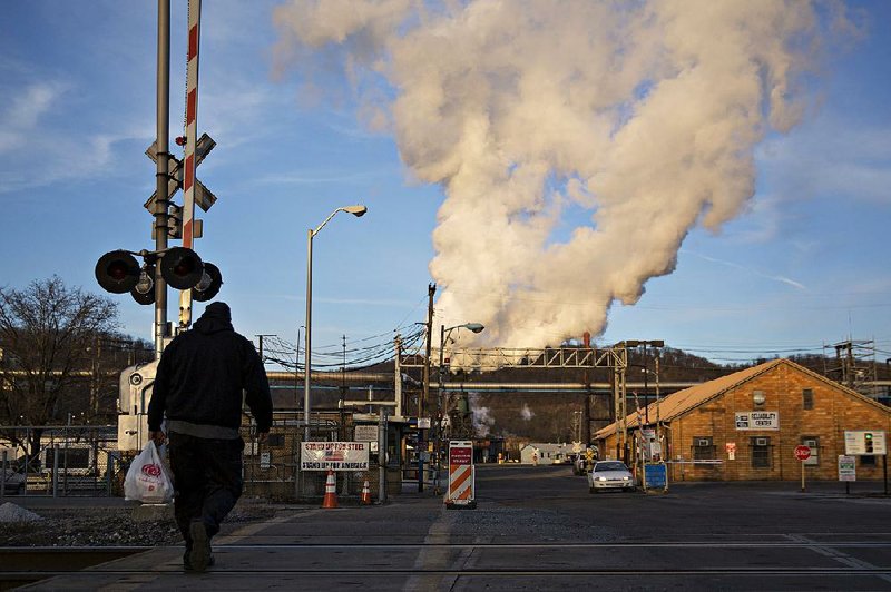 Emissions rise from the U.S. Steel Corp.’s Clairton Mill Works in Clairton, Pa. A legislative leader says any effort to undo President Donald Trump’s tariff increases will face steep hurdles.