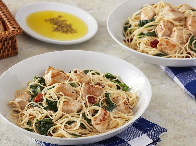 One-Pot Chicken with Sun-Dried Tomatoes and Spinach 