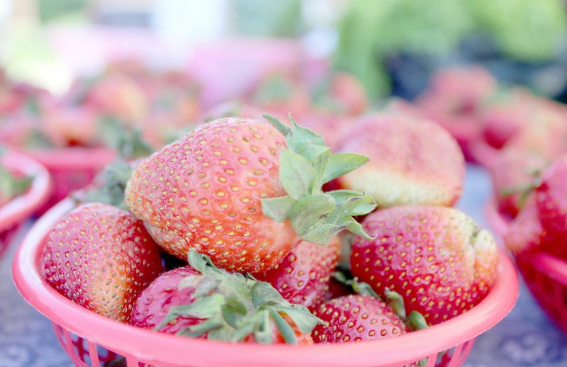 File photo Fresh strawberries that were up for sale during last year's farmers market.