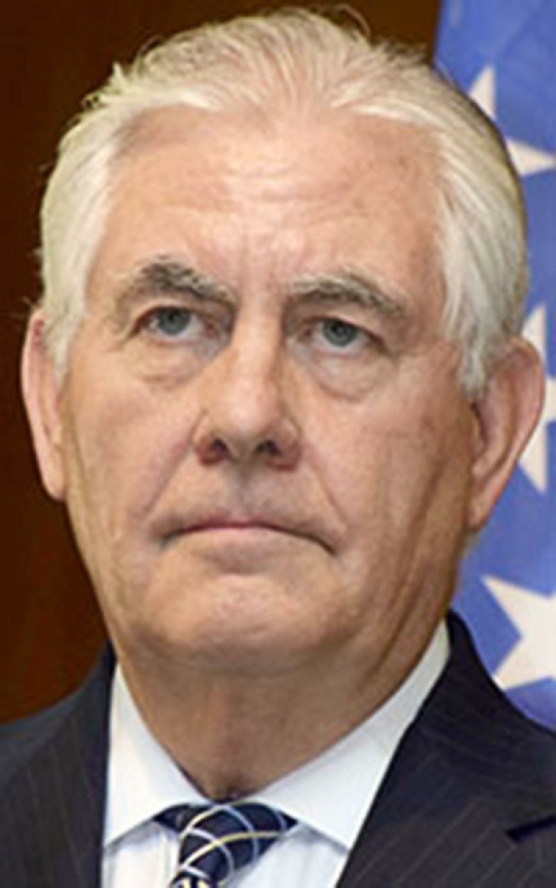 U.S. Secretary of State Rex Tillerson listens to a question during a media conference at the Presidential Villa in Abuja, Nigeria, Monday March 12, 2018. 