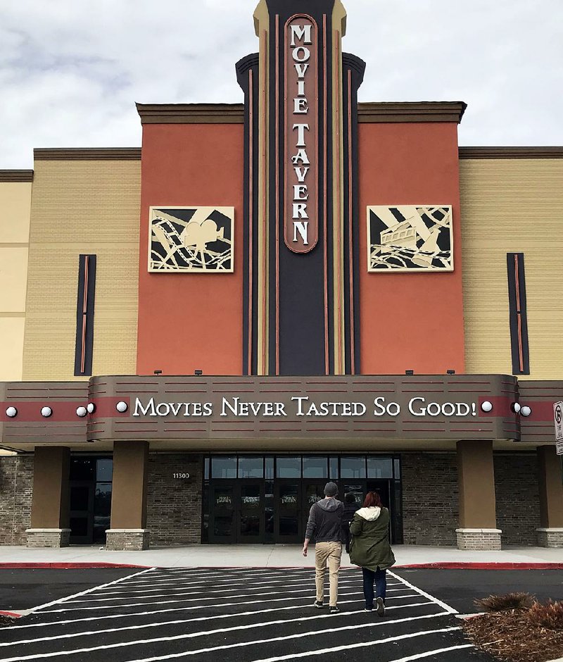 Movie Tavern, which serves food and drink to patrons at their seats, as well as in the restaurant/bar, recently opened in the Gateway Town Center in Little Rock. 