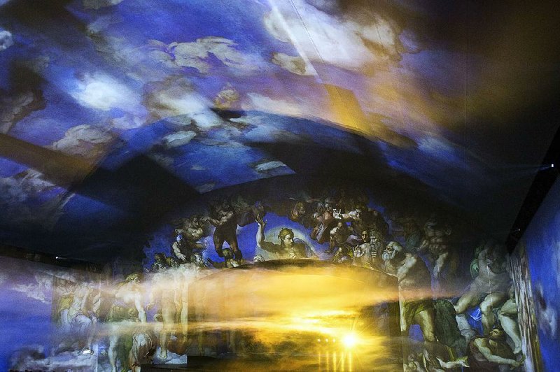 The final scene of Universal Judgment features Michelangelo’s masterpiece, the Sistine Chapel, with lighting that imitates a sunset in Rome. An impresario known for his ceremonies at Olympic Games is re-creating one of the world’s great masterpieces, which he hopes will enchant Romans, tourists, cardinals and teenagers.

