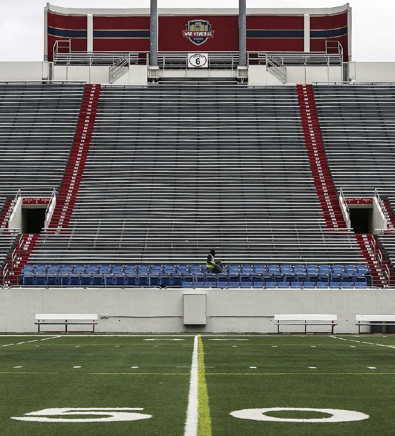 The state Parks and Tourism Department asked for the study on the future of the 70-year-old War Memorial Stadium as the end of the stadium’s contract for Arkansas Razorbacks games approaches in October. 