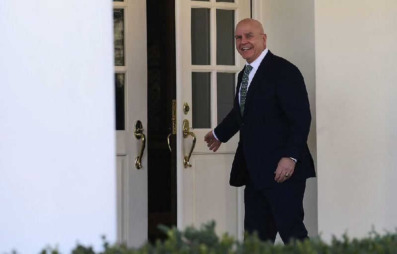 National security adviser H.R. McMaster walks into the West Wing on Friday. “I’m doing my job,” he told a reporter.
