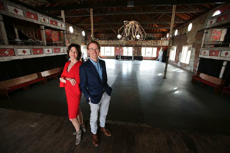 Kerry McCoy and her son, Matthew, recently received a grant to add an elevator for the Dreamland Ballroom public-access project.
