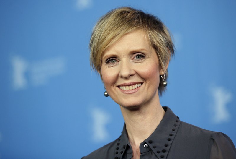 FILE - In this Sunday, Feb. 14, 2016, file photo, Actress Cynthia Nixon poses for the photographers during a photo call for the film 'A Quiet Passion' at the 2016 Berlinale Film Festival in Berlin, Germany. The former "Sex and the City" star says she'll challenge Gov. Andrew Cuomo in New York's Democratic primary in September. Her announcement Monday, March 19, 2018, sets up a race pitting an openly gay liberal activist against a two-term incumbent with a $30 million war chest and possible presidential ambitions. (AP Photo/Michael Sohn, File)

